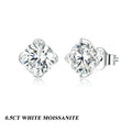 D Color VVS1 1ct Moissanite Stud Earrings 925 Sterling Silver Wedding Gift