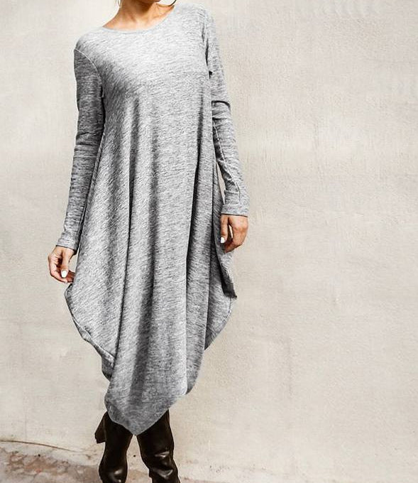 Women's Irregular Loose Plus Size Dress