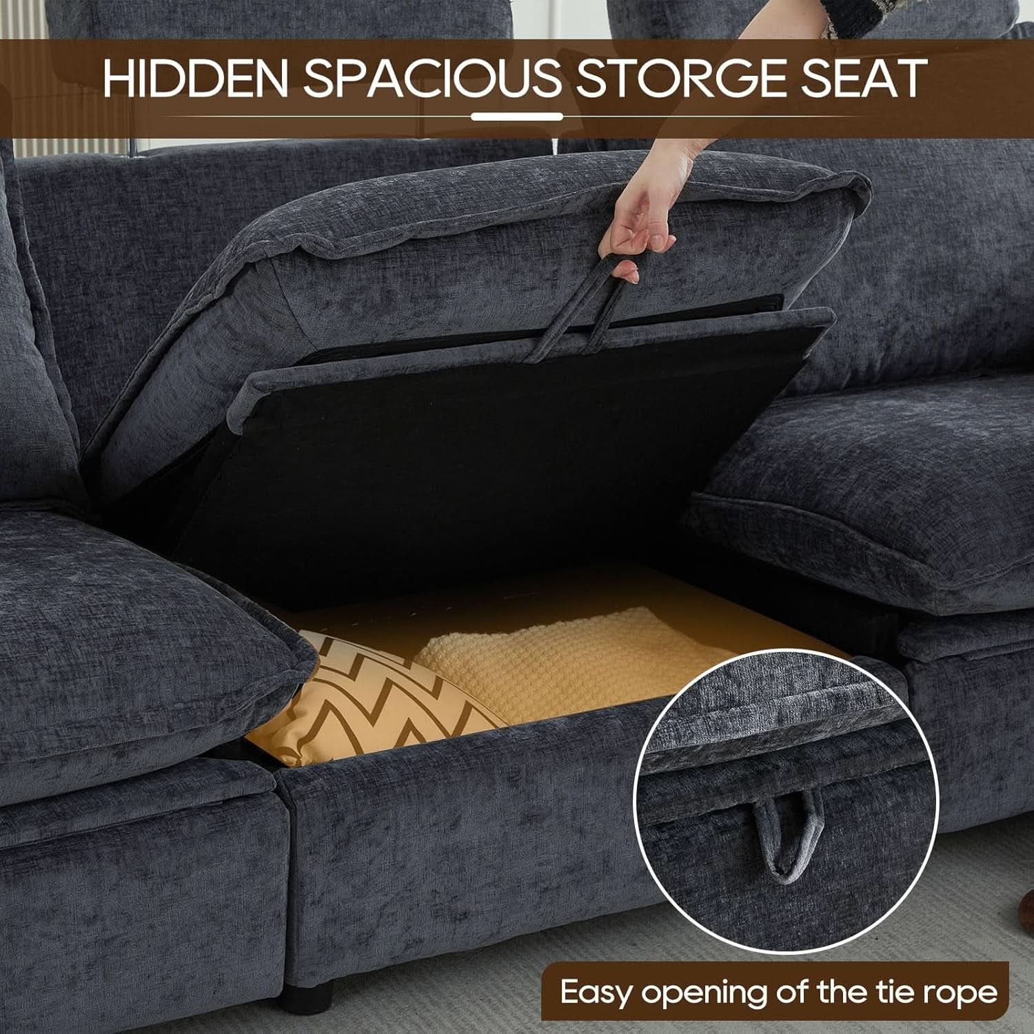 Grey Power Reclining Sofa With Ultraadjustable Headrest