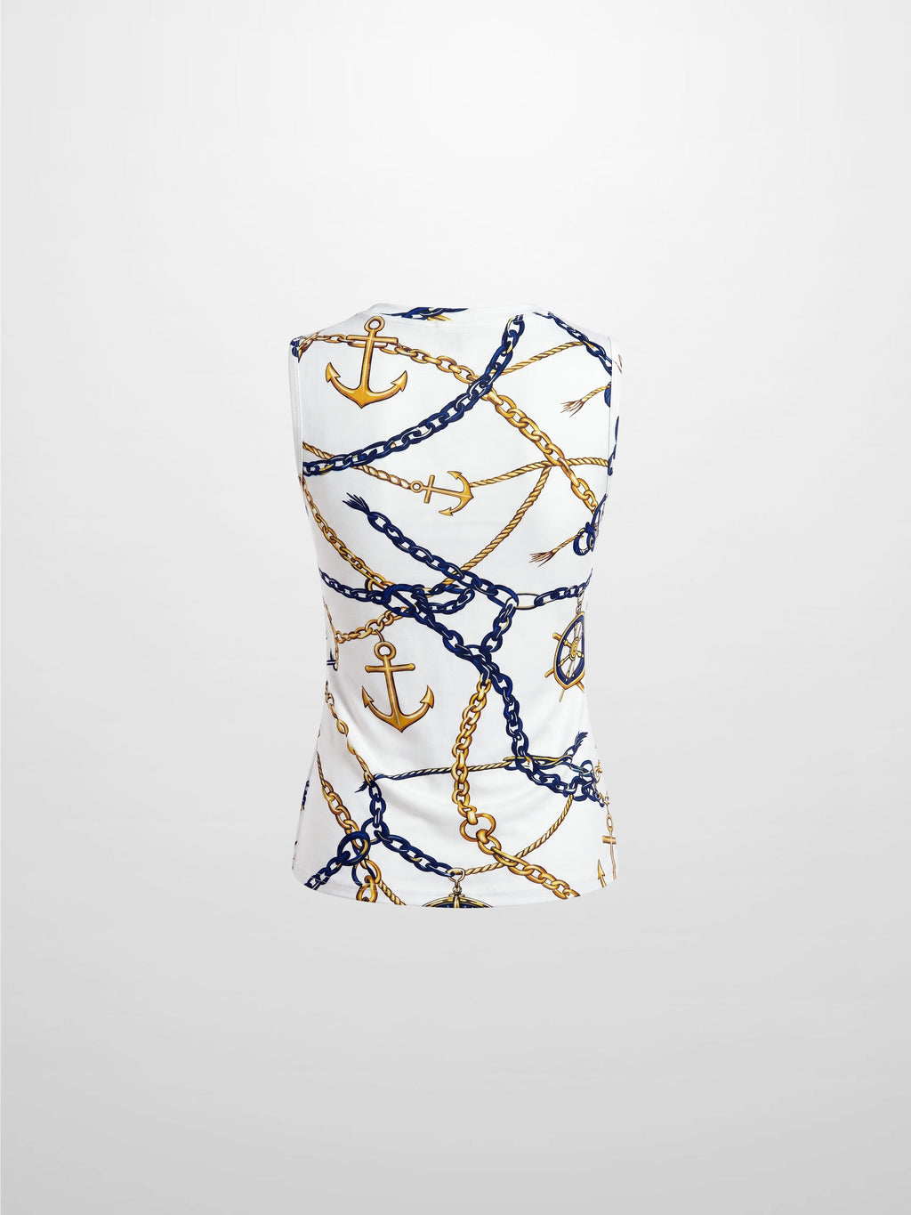 Sleeveless Tee-Chain Design