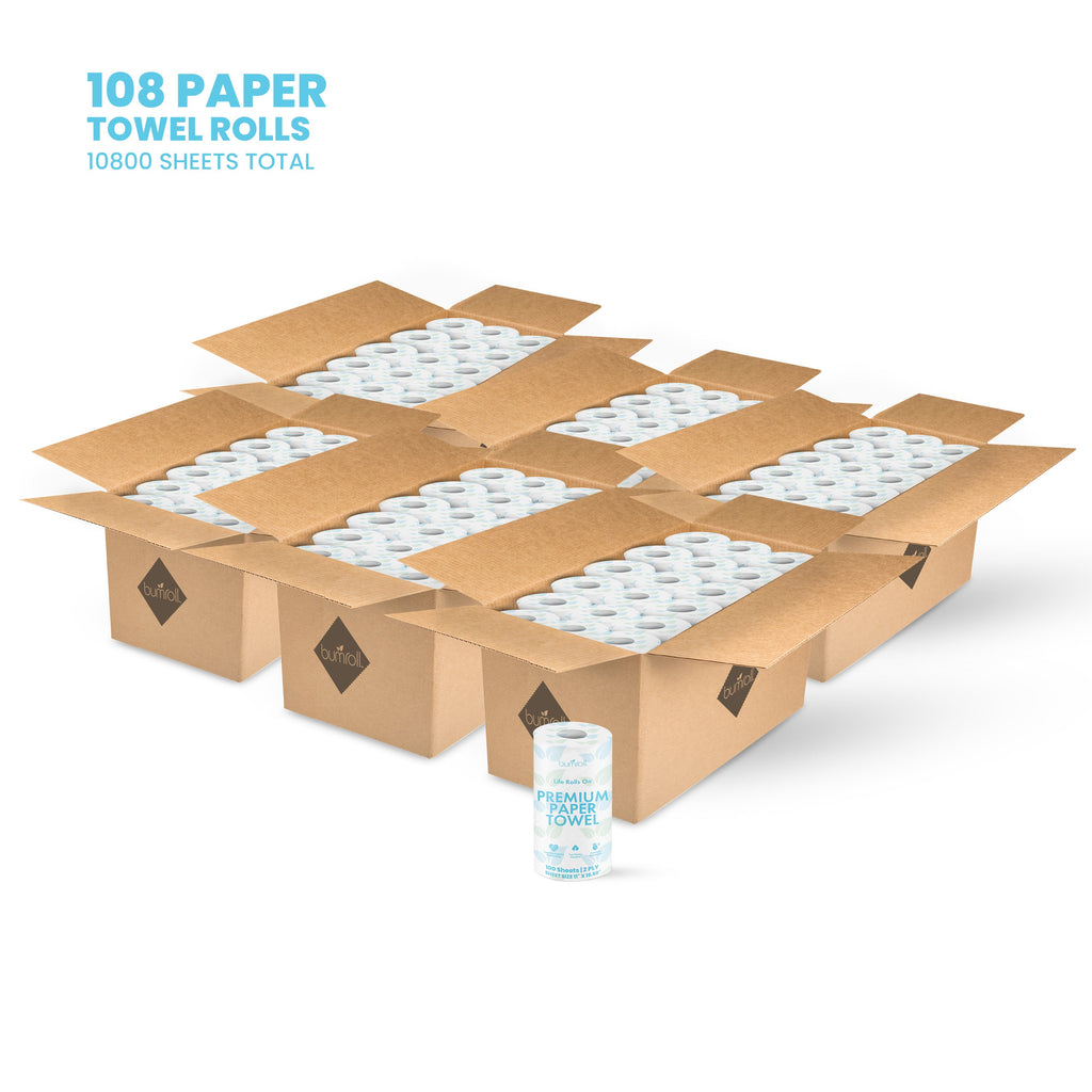 108 Paper Towel Rolls – American Bundle