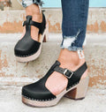 Block heel sandals women's shoes