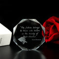 Inner Carved Crystal Paperweight
