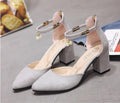 Thick with high-heeled baotou women's shoes after the package with frosted side air sandals low to help single shoes summer new women's shoes