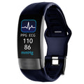 Body Temperature Smart Bracelet with ECG, Heart Rate, Blood Pressure, Blood Oxygen, Sleep Tracking & Waterproof Design