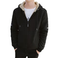 Hooded cardigan top plus size warm jacket
