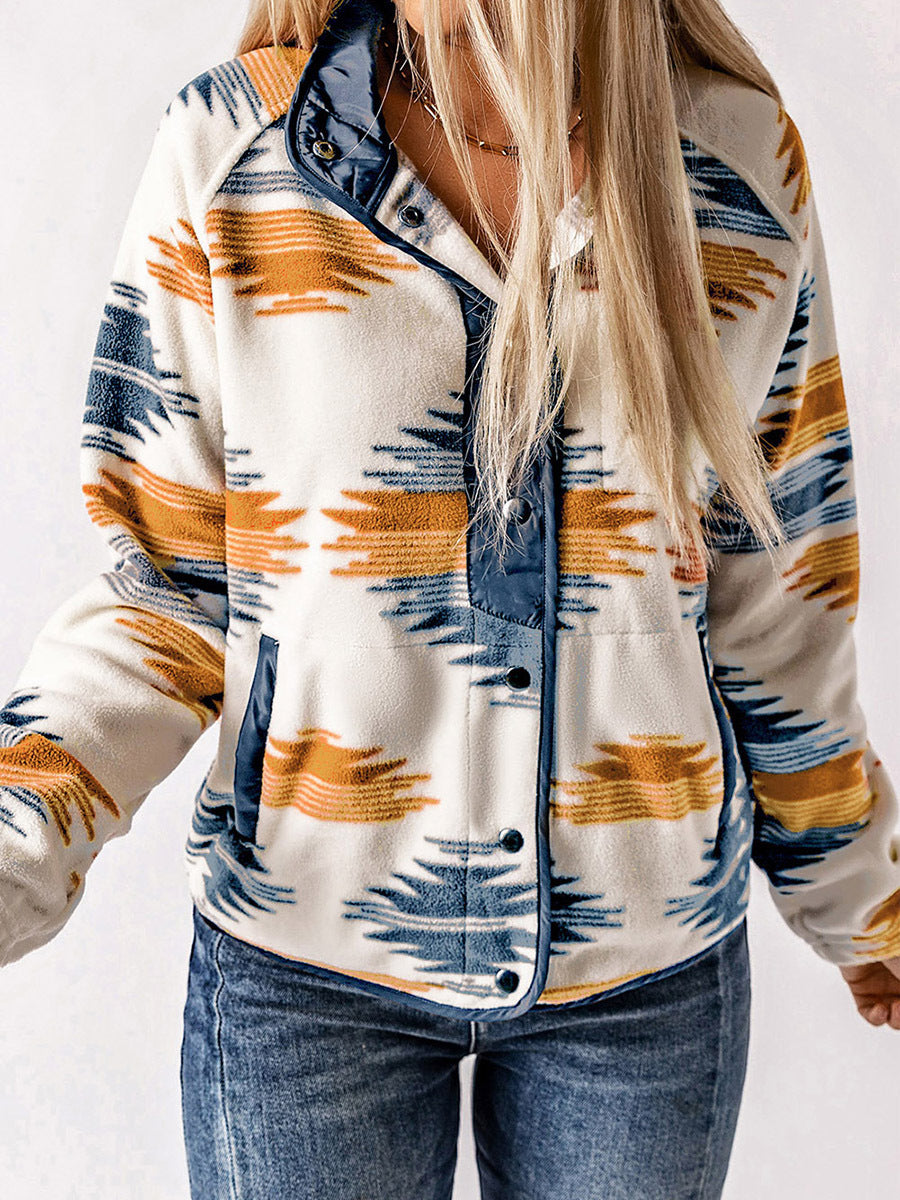 Women's Printed Fashion Personalized Jacket