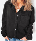 New Style Corduroy Women's Plus Size Shirt Jacket