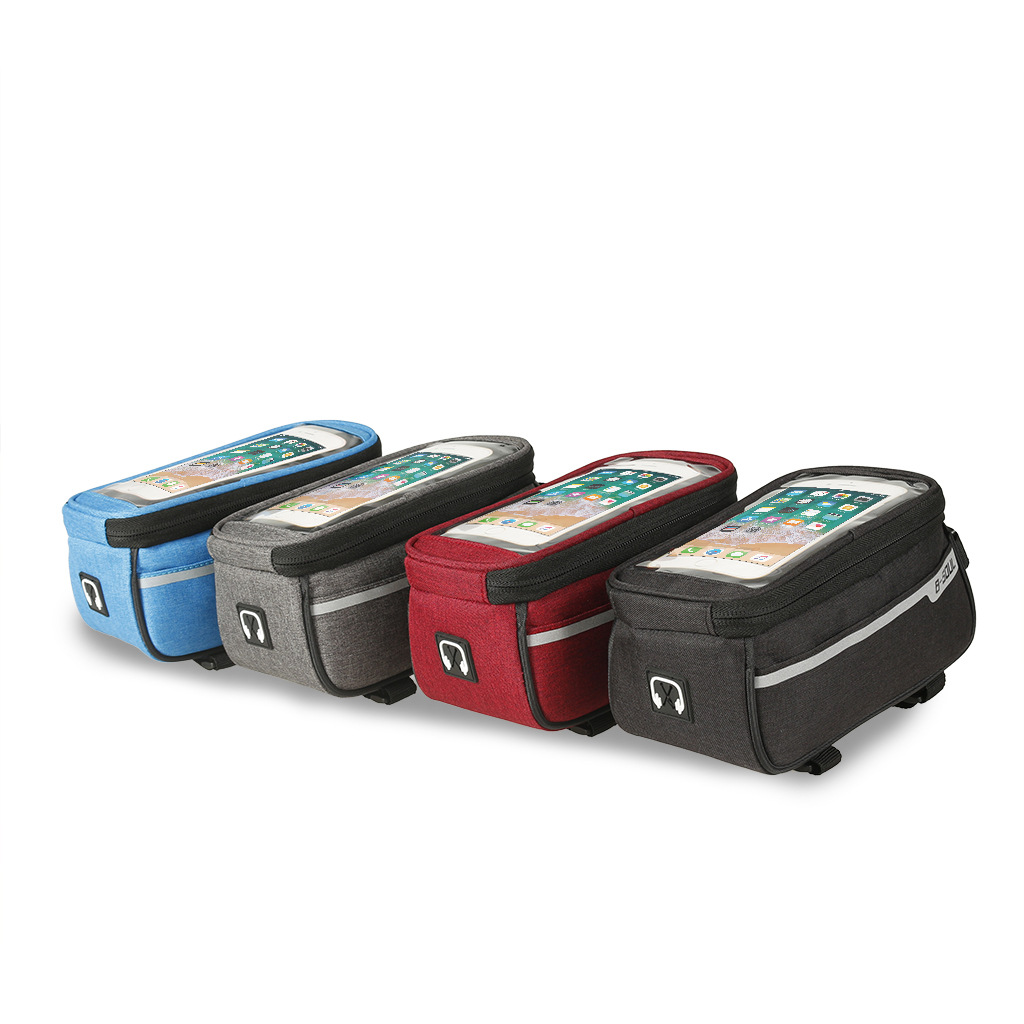 Bike Bag Bicycle Bag Phone Case For Bicycle Cycling Mobile Bike Accessories Head Tube Cell Mobile Phone Bag Case Waterproof Bike Handlebar Bag Bicycle Phone Mount Bicycle Phone Mount Holder Pouch Bag Cycling Frame