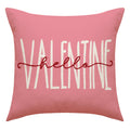 Love Heart Pillow Cover Valentine's Day Letter Printing Throw Pillowcase