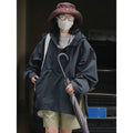 Spring New Korean Style Casual Urban Outdoor Hooded Jacket Slim Profile Windproof Coat Sweatshirt Women