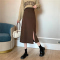 Plus Size Women's Black Skirt Women's High Waist