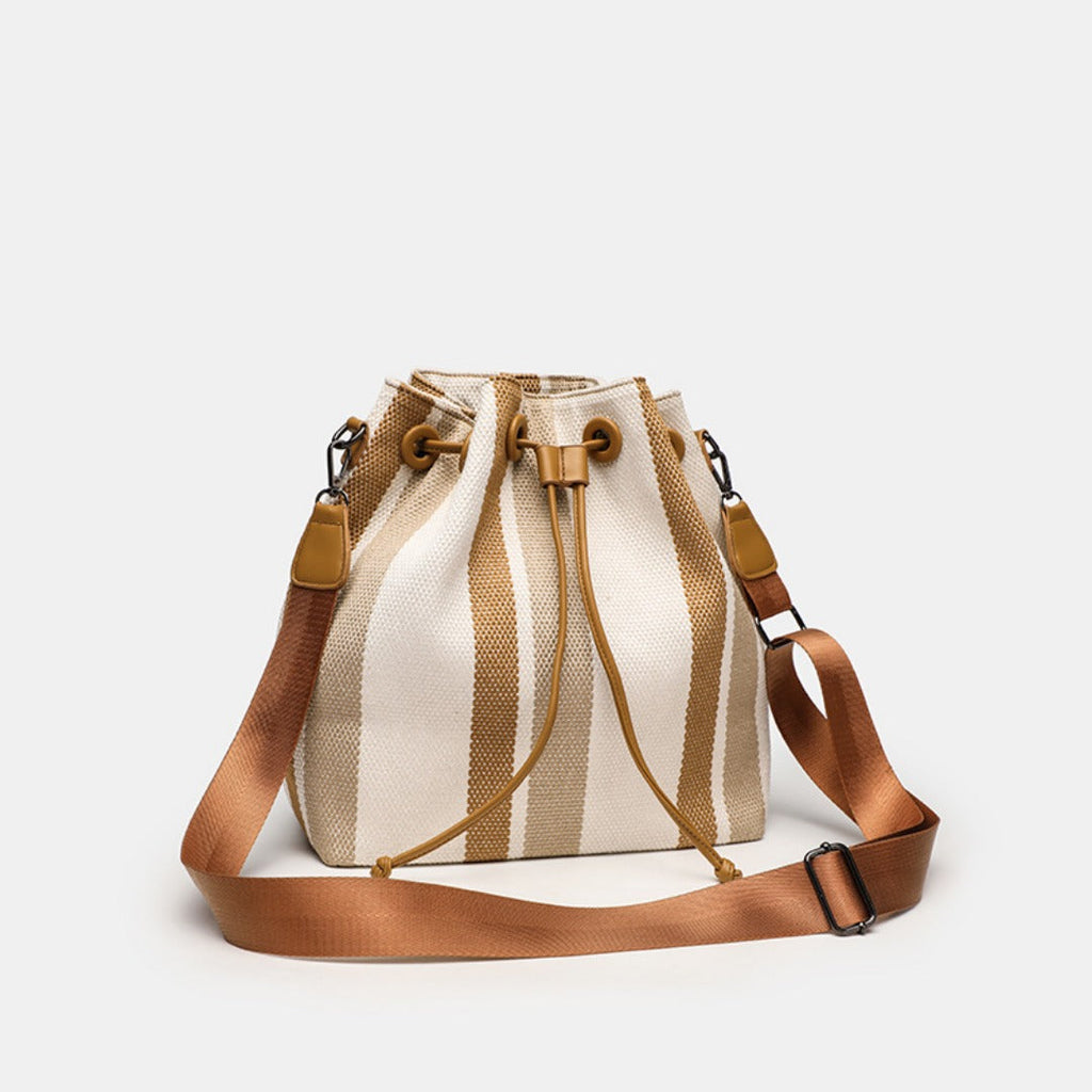 Elegant Canvas Women's Bags Crossbody – Fashionable Shoulder Bucket Bag, Vintage Small College Portable Tote hobo