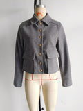 Women's Soft Metal-buckle Decorated Coat