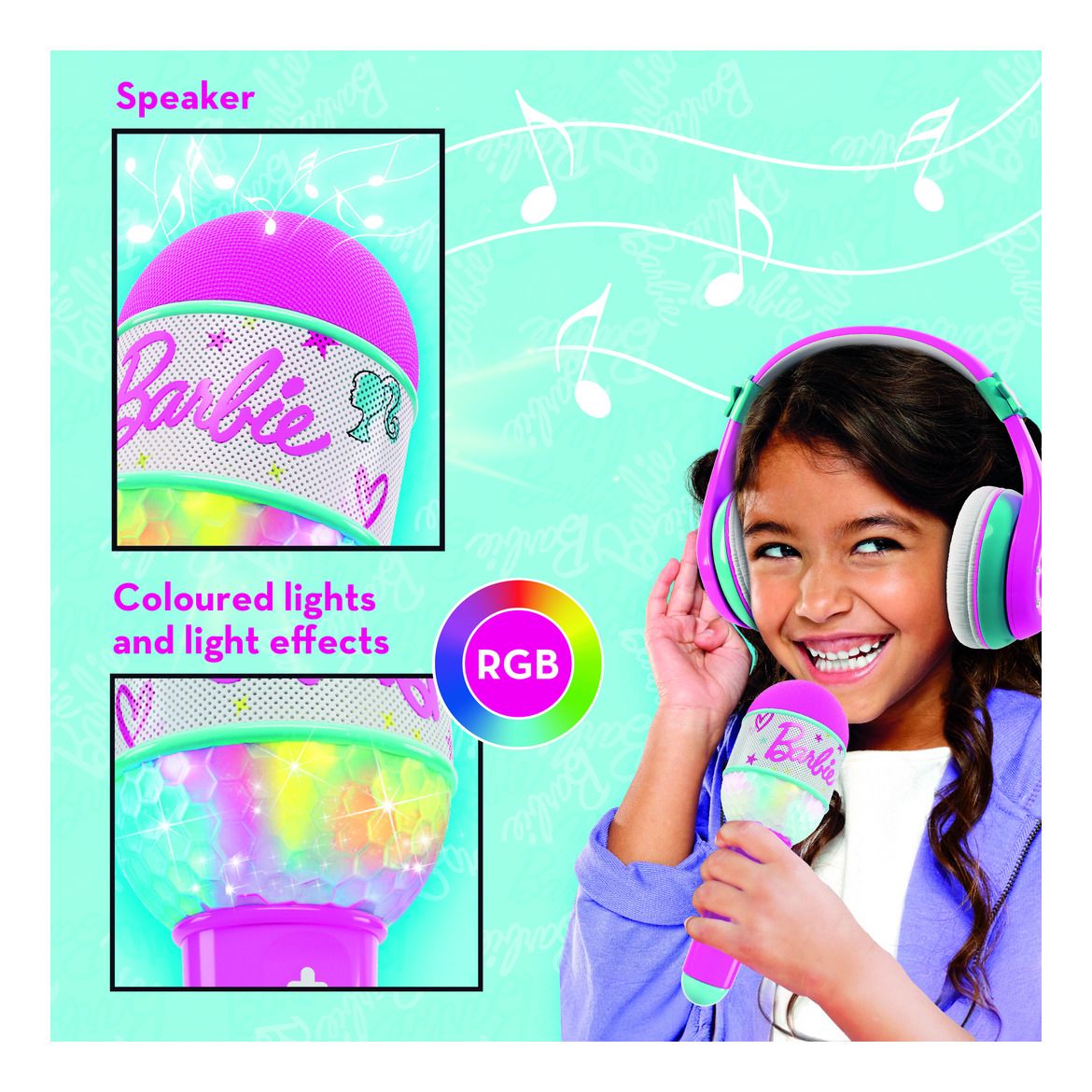 Barbie Bluetooth Microphone & Headphones