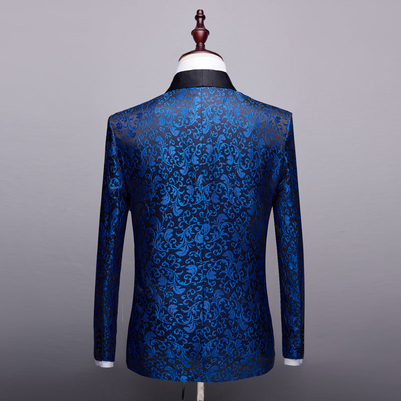 SOPHISTICATED DARK BLUE FORMAL SPECIAL OCCASSIONS DANCE PARTY’S Men's Dress Suit Set