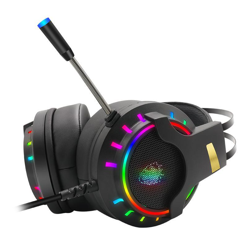 Luxury Gaming Headset with Microphone 3.5mm  Wired Earphone  Surround Sound Game Headphone for PC Gamer Computer Laptop Xbox