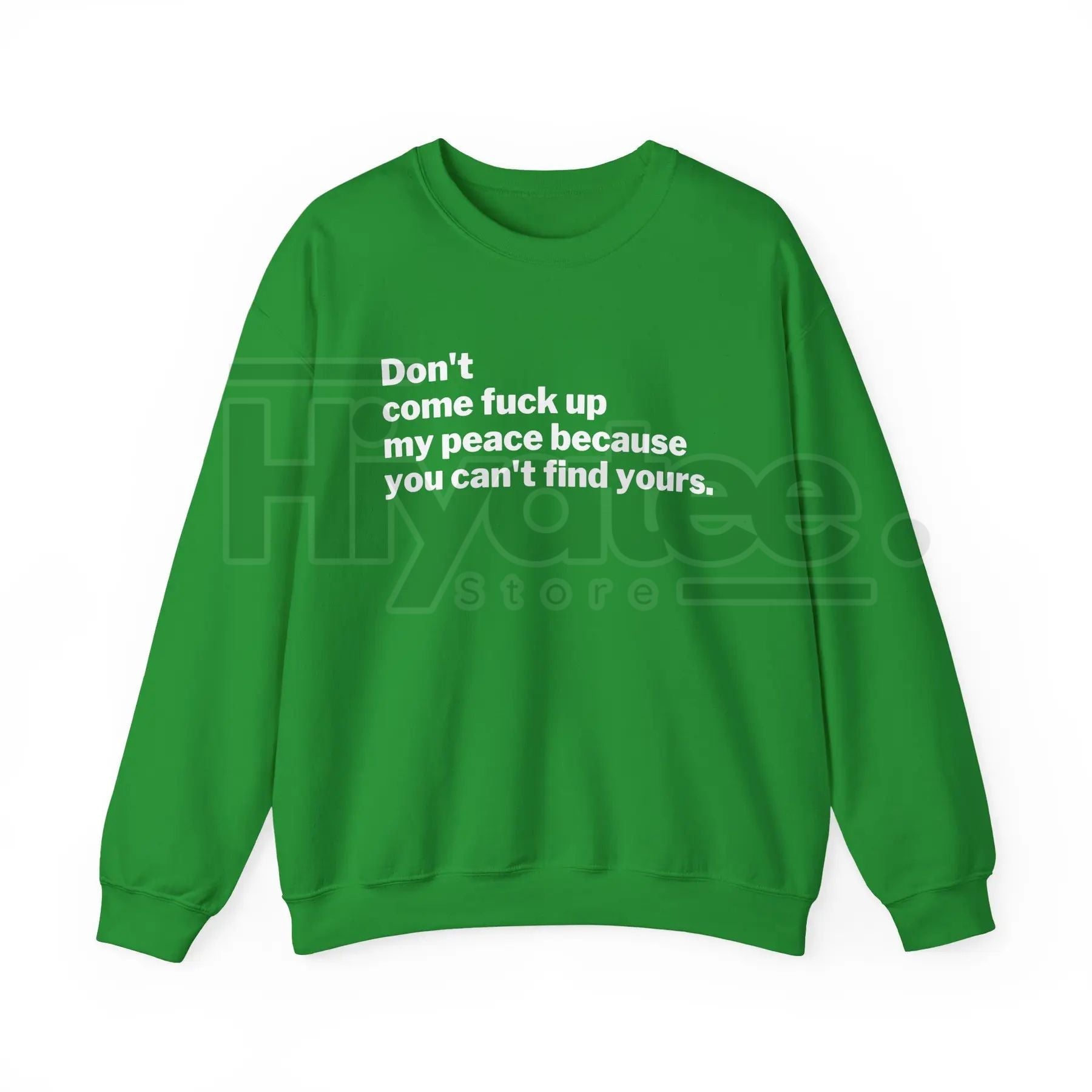 My Peace Unisex Sweatshirt: Mental Health Self-Care Crewneck, Comfort Minimalist Slogan Pullover, Wellness Gift