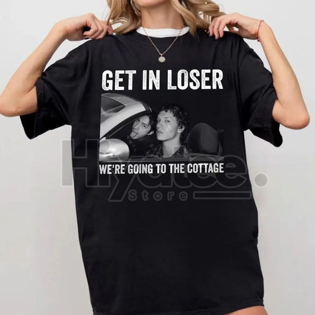 "Get In Loser" Ilya & Shane Cottage T-Shirt – Heated Rivalry Fan Gear