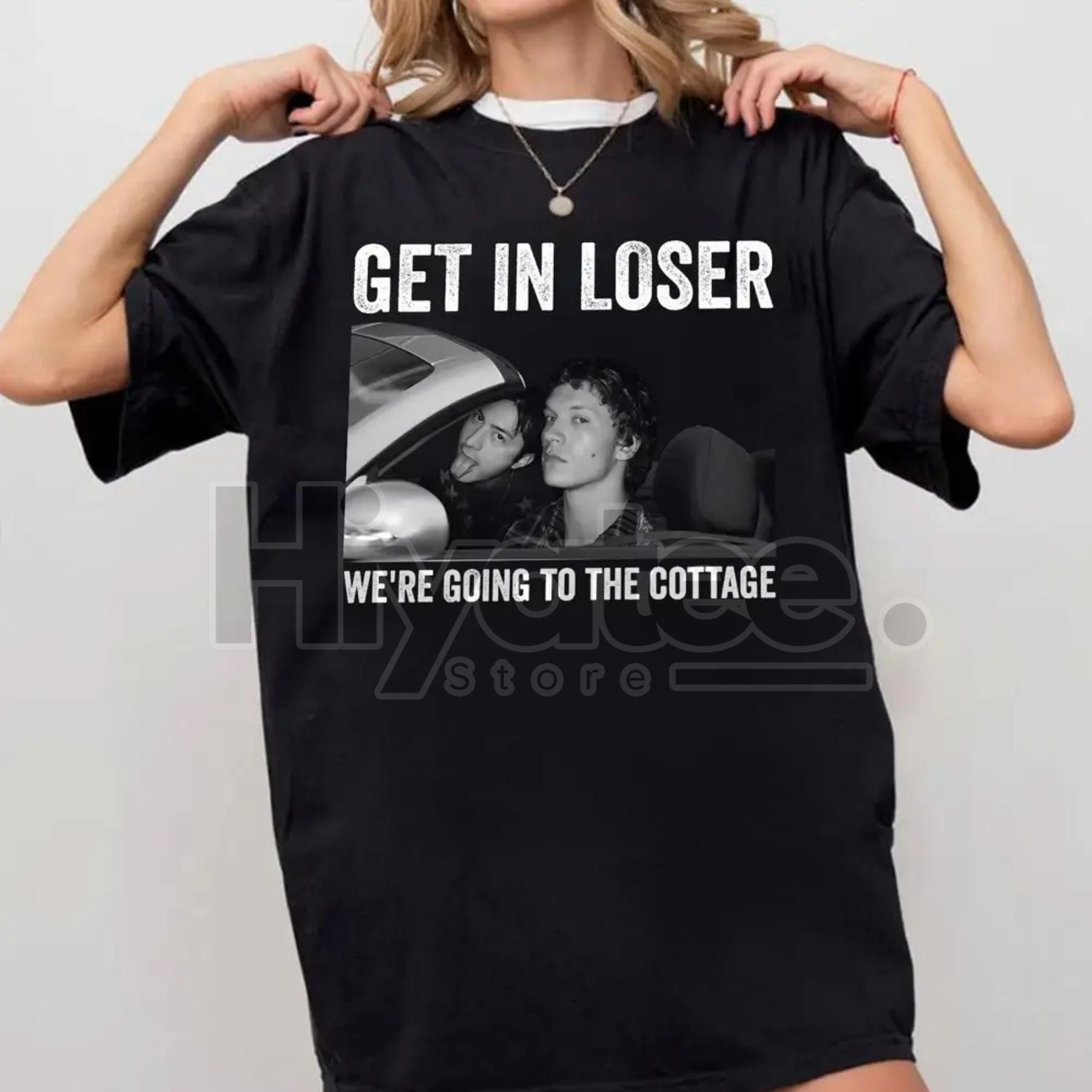 "Get In Loser" Ilya & Shane Cottage T-Shirt – Heated Rivalry Fan Gear