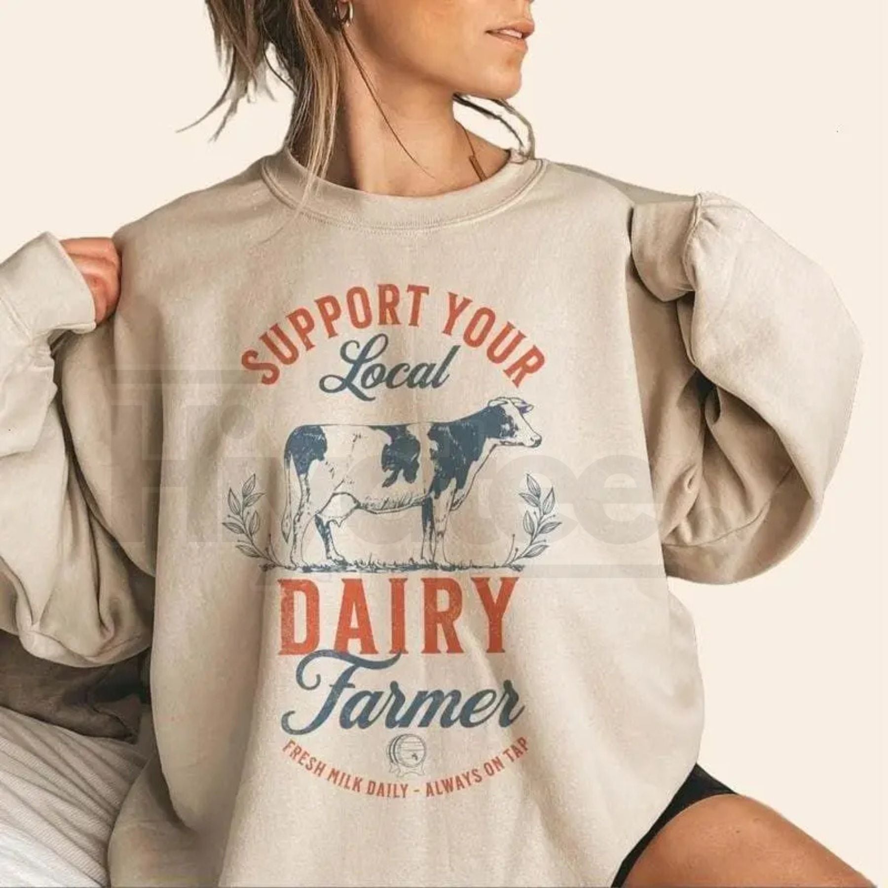 Eat Local Breastfeeding Sweatshirt: Funny Moms Boobery Crewneck for Nursing Moms