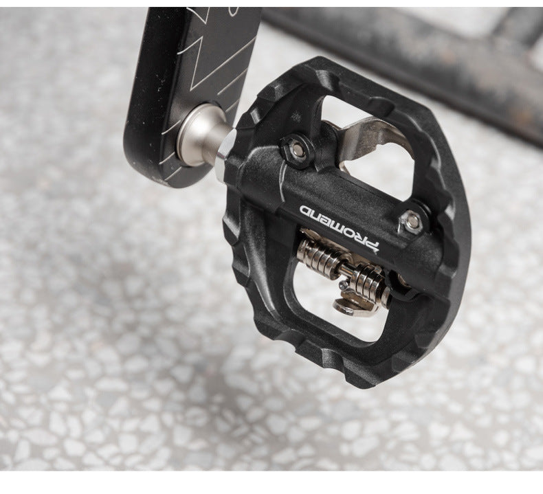 Black nylon DU + bearing Mountain Clipless Bike Bicycle Cycling Pedals Cleats Pedal Bicycle Bike Pedals Road Bicycle Pedals Cleats Set Clipless Pedals Compatible With Mountain BIkes