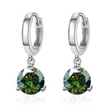 2ct Moissanite Drop Earrings 925 Sterling Silver Bridal Wedding
