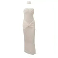 Lightly Chest-wrapped Sequins Slightly Transparent Fishtail Gown Dress