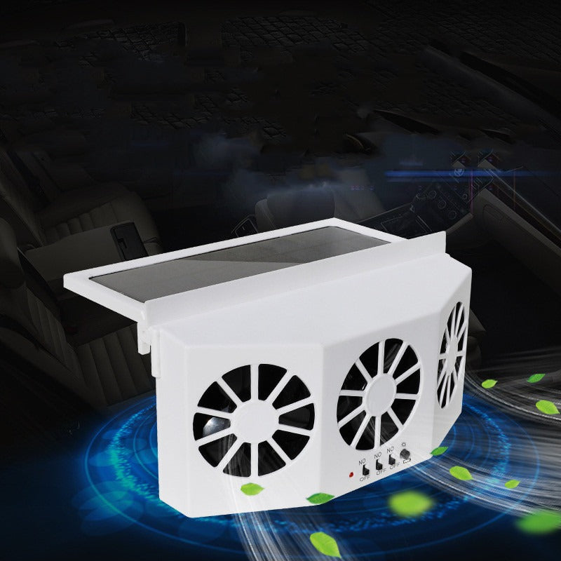 Solar Car Window Cooling Fan