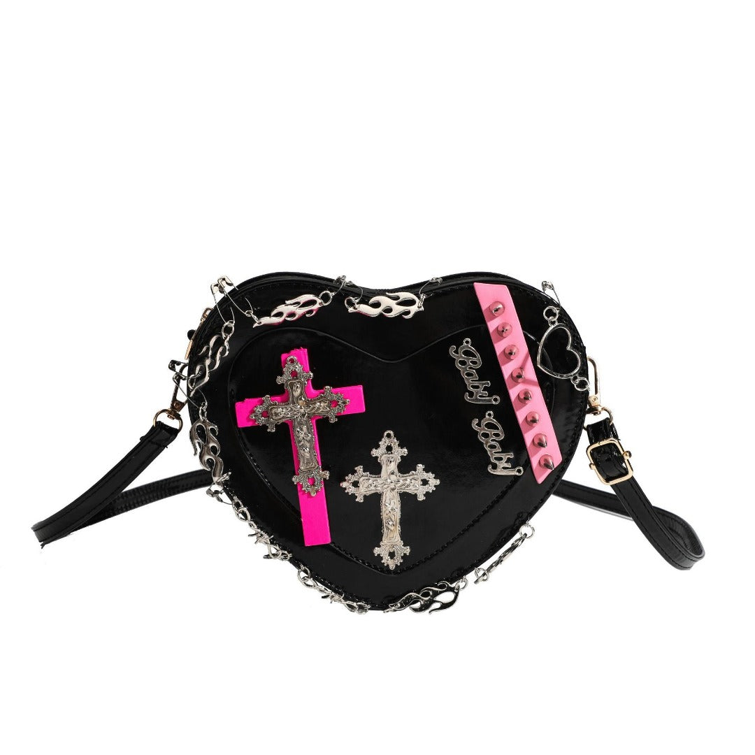 Mini Design Versatile Women's Bag, Fashion Crossbody Bag small, Spice Girl Heart Shoulder Crossbody purse mini