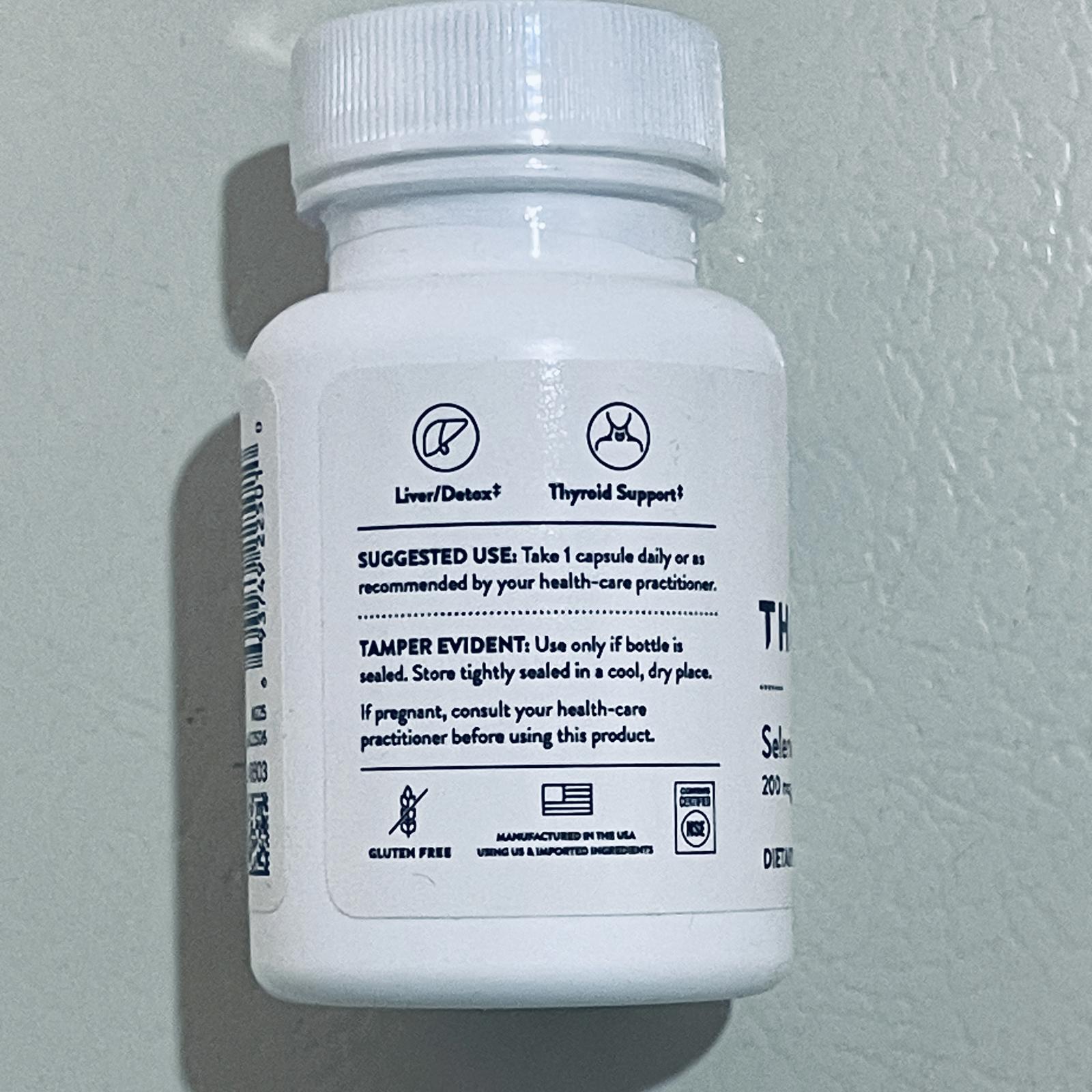 Thorne Selenium 200 mcg Dietary Supplement EXP 7/2027
