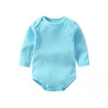 Newborn Solid Color Cotton One-piece Romper Crawl