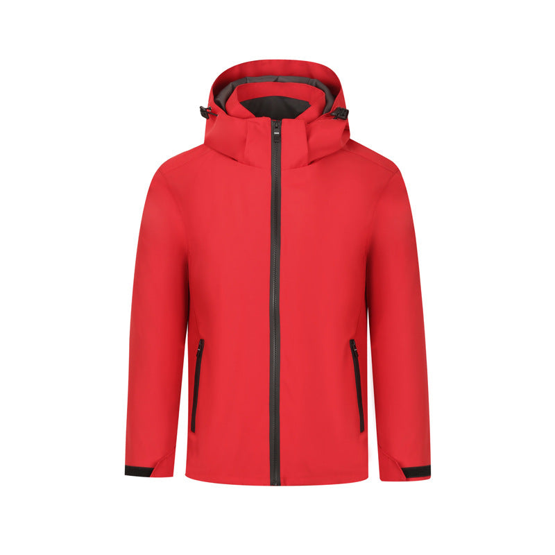 Single Layer Shell Jacket Outdoor Sports Waterproof Windproof Jacket
