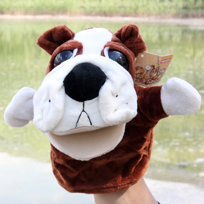 Hand puppet animal plush cartoon early childhood dolls, toys, children's kindergarten story telling, hand puppet creative wholesale