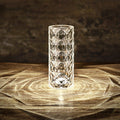 Rose Light And Shadow Projector LED Night Light Diamond Crystal Atmosphere Lamp USB Touch Control Bedside Decor Night Light