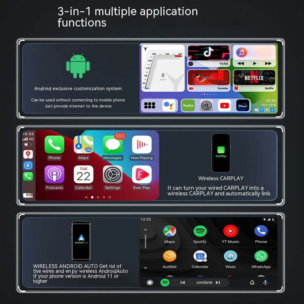 Wireless Car 8 Core Android System Car Box SIM Card Universal With HDMI