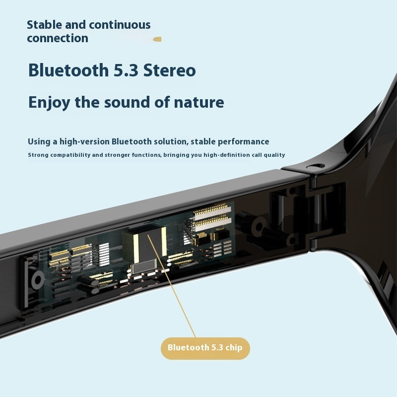 Smart Glasses Sunglasses Black Technology Can Call To Listen To Music Audio Glasses