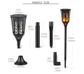 Anti-True Flame Solar Torch Light 96Led