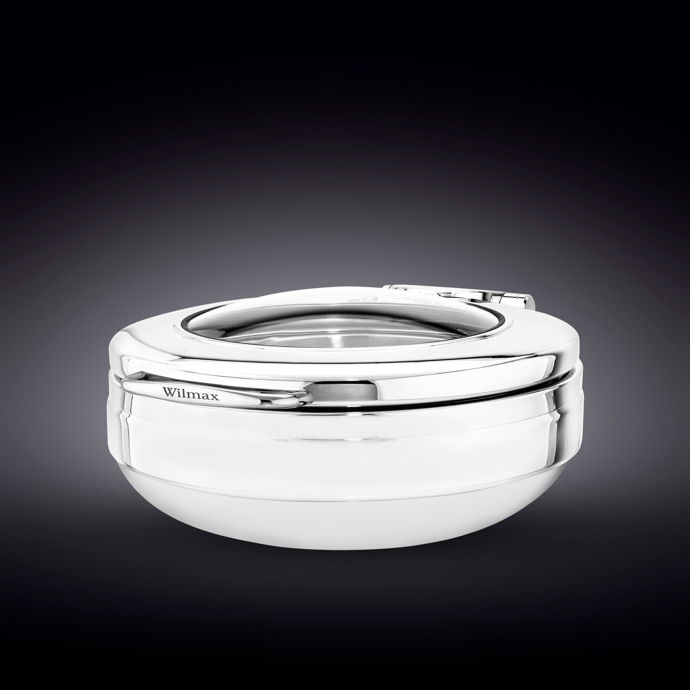 GLASS LID ROUND CHAFER 20" inch X 17.25" inch X 8" inch | 51 X 44 X 20 CM 200 FL OZ | 6 L
