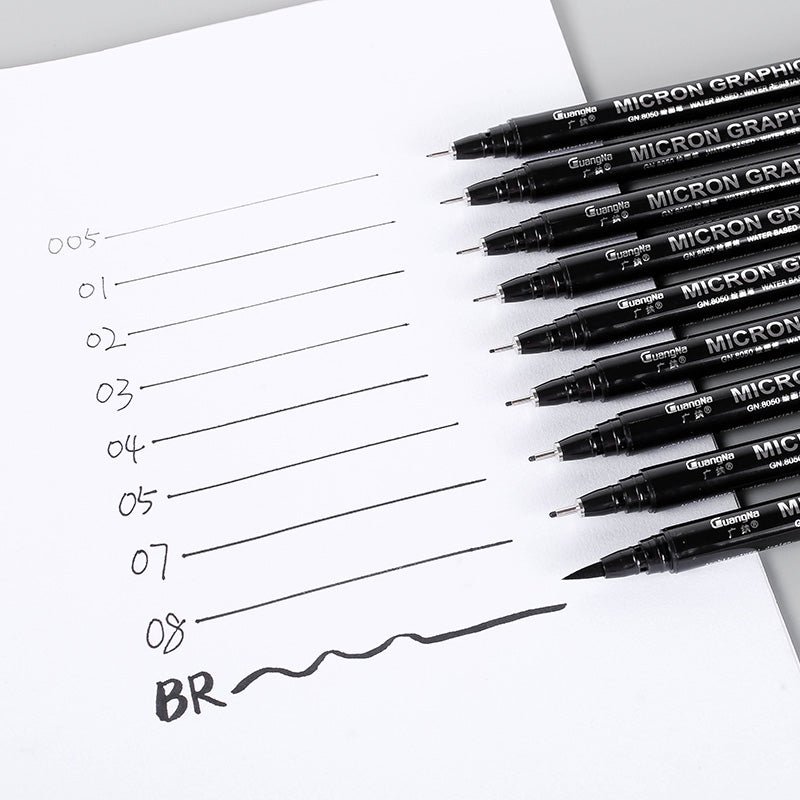 Comic extremely fine hand-painted pen