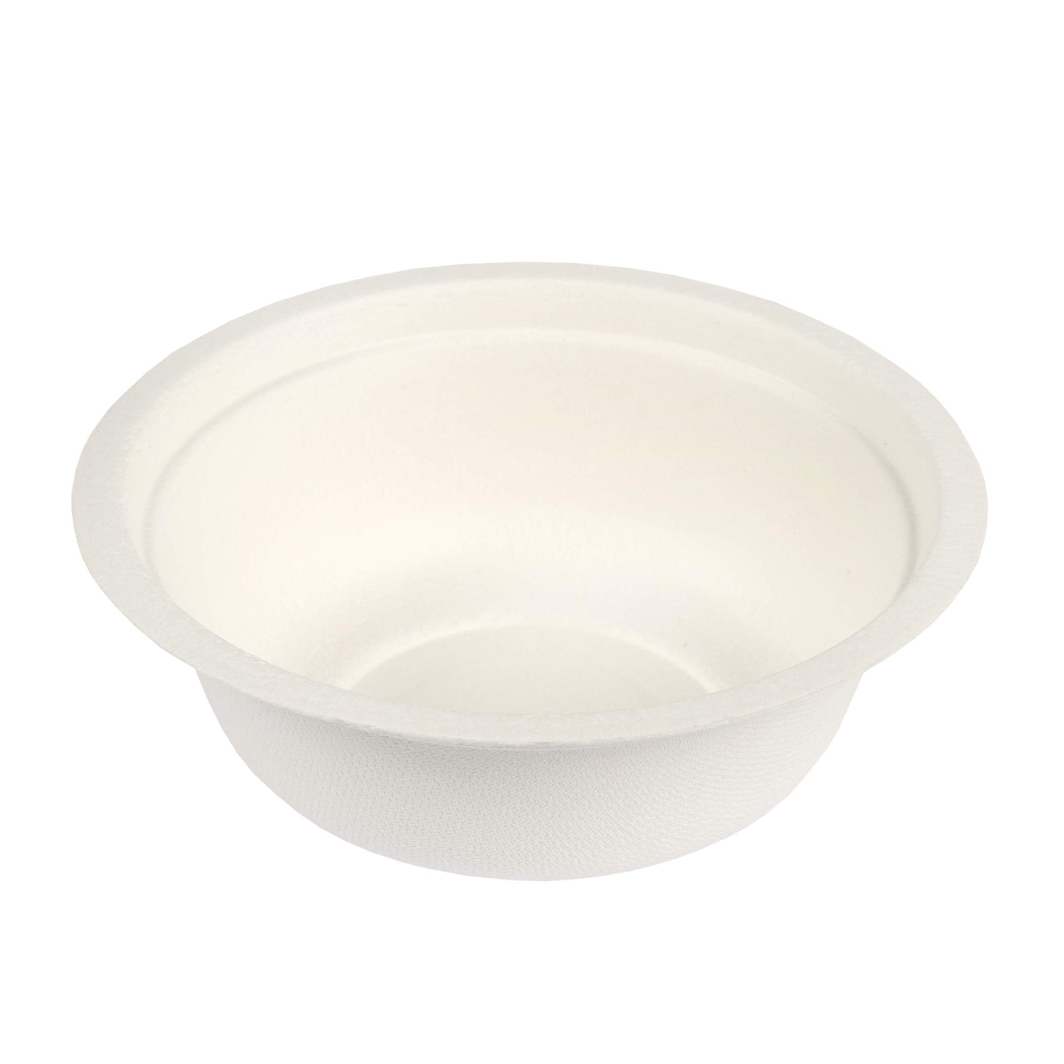 Stalkmarket 100% Compostable Natural Plant Fiber Bowl 12-Ounce (Pack of 500)