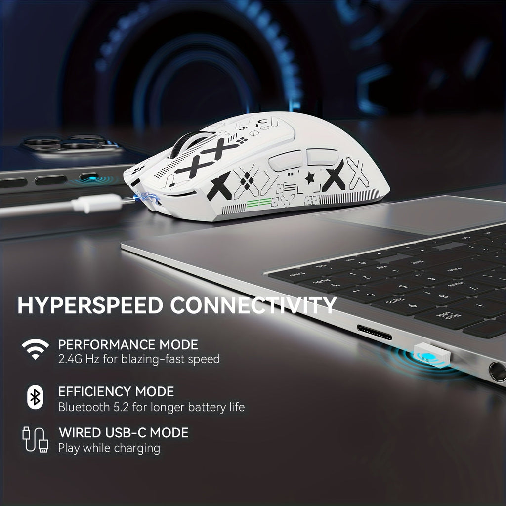 NNETM Wireless Gaming Mouse 22000 DPI RGB Magnetic Charging Dock