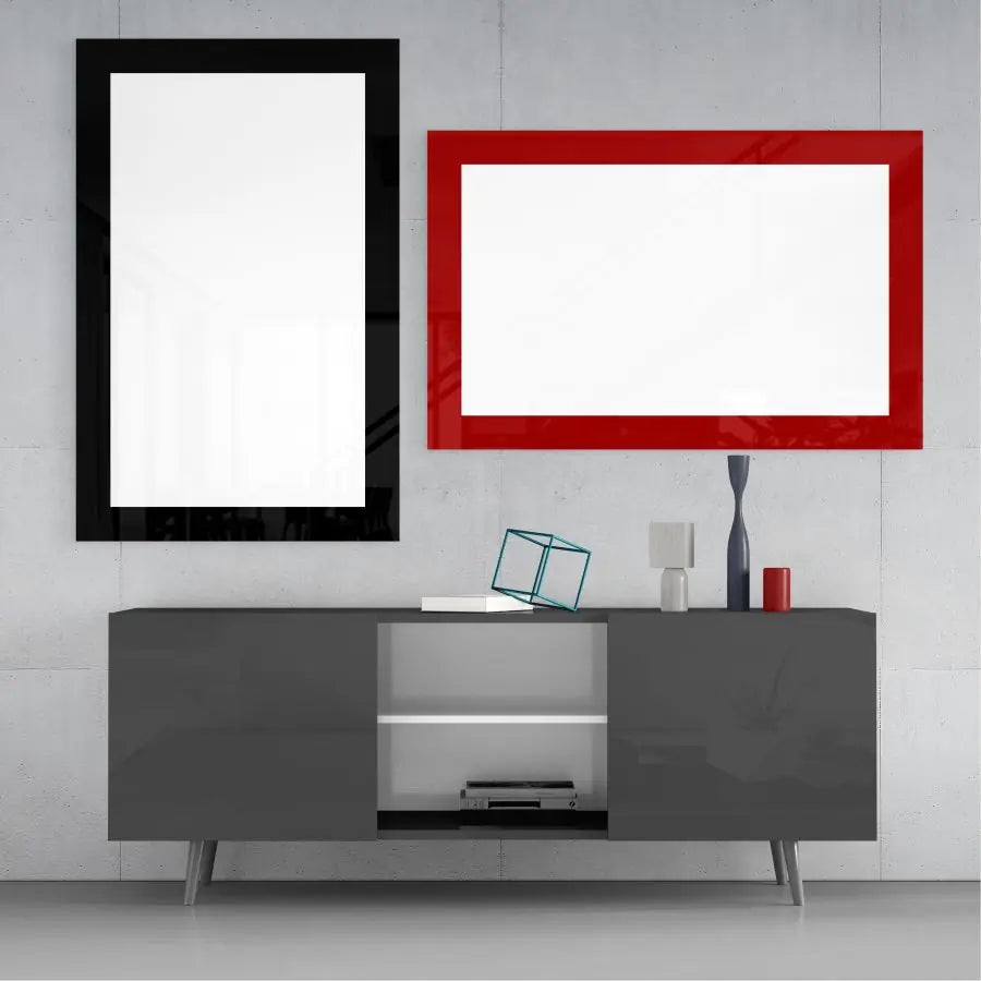 Bordered Custom Print on Glass
