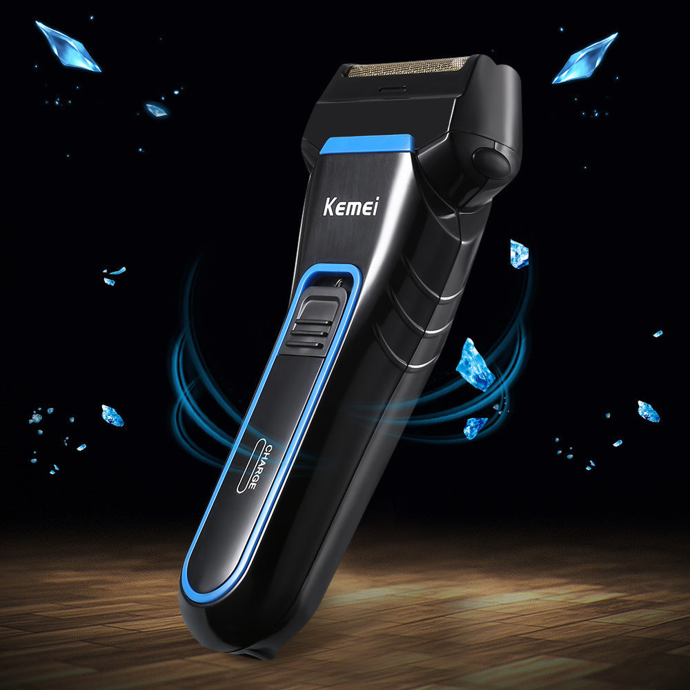 kemel Men's Rechargeable Electric Shaver for Professional Grooming