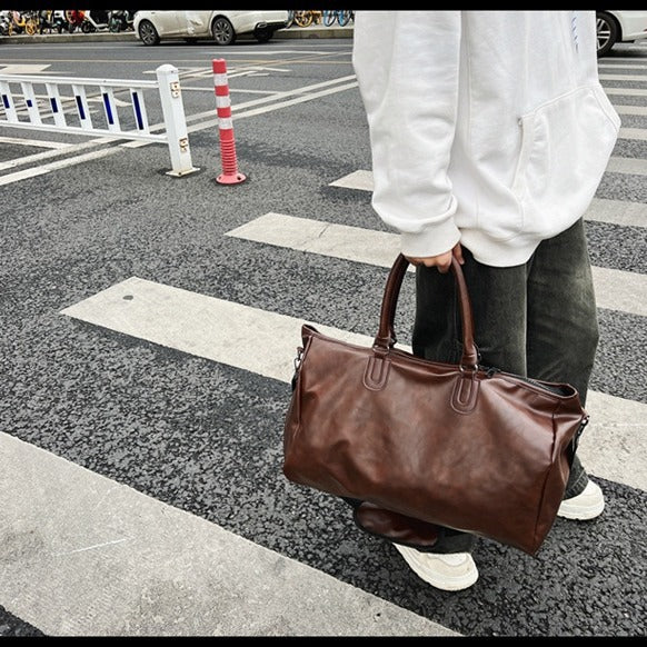 PU Sporty Minimalist Travel Backpack Large Capacity Single Shoulder Crossbody Bag