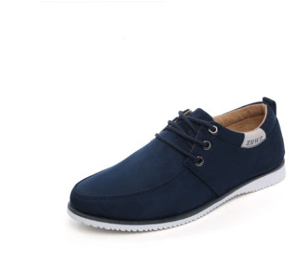 New spring and autumn men's shoes casual shoes sports shoes British wind shoes low to help men's running shoes breathable