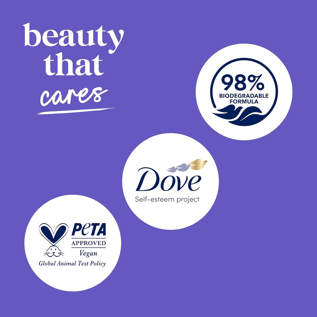 Dove Body Wash Unwind Blueberry & Moon Milk For 24hr Lotion-Soft Skin Moisturizing Skin Cleanser with No Sulfates No Parabens 30.6 oz