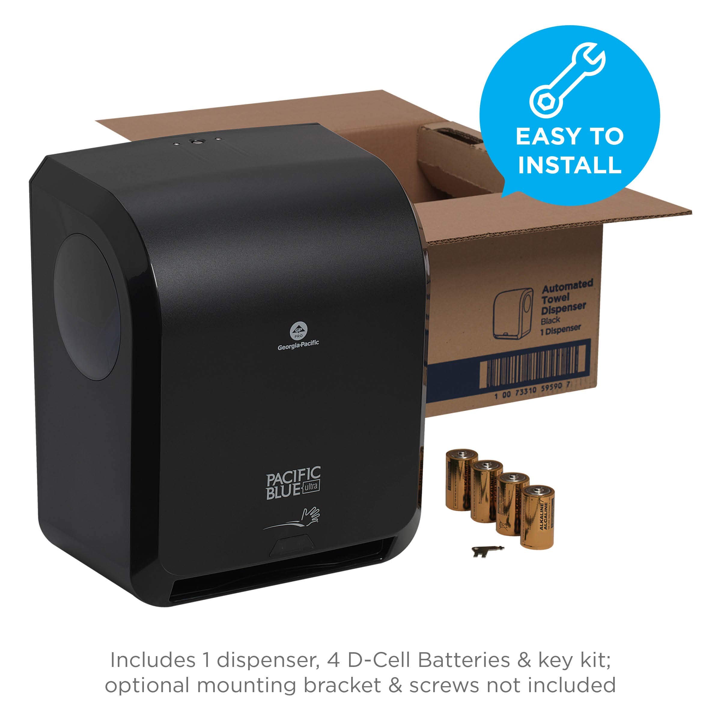 Pacific Blue Ultra 8" High-Capacity Automated Touchless Paper Towel Dispenser