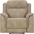Durapella Power Recliner With Adjustable Headrest Beige