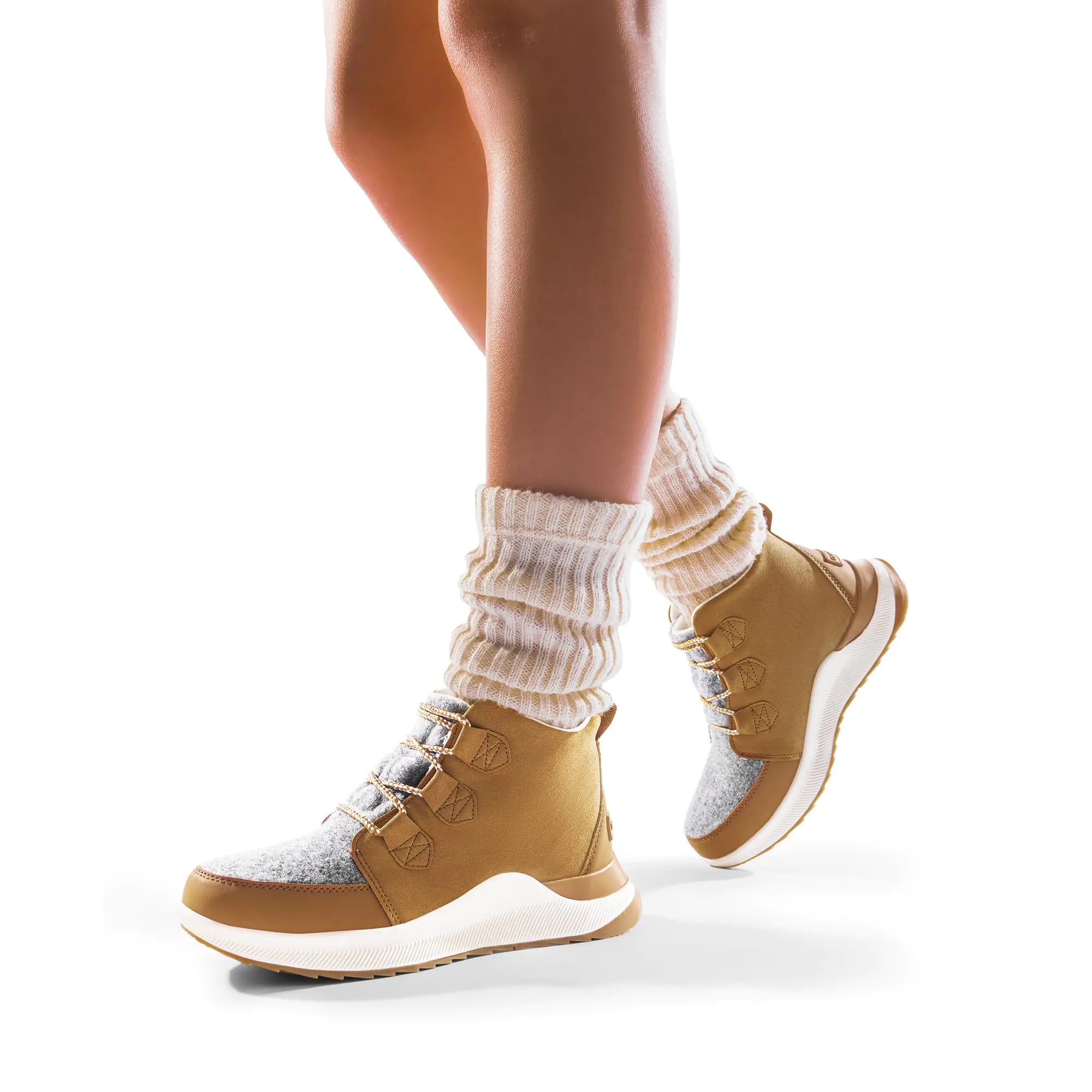 Women's Waterproof Ankle Winter Boots, Lace-Up, Anti-Slip